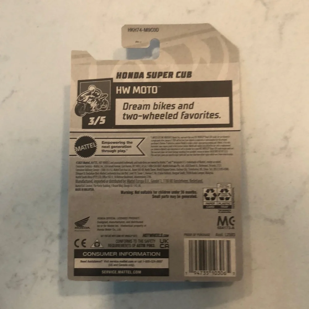Honda Super Cub Toy - Blue and White